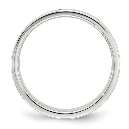 Sterling Silver 7mm Lightweight Flat Size 5.5 Band