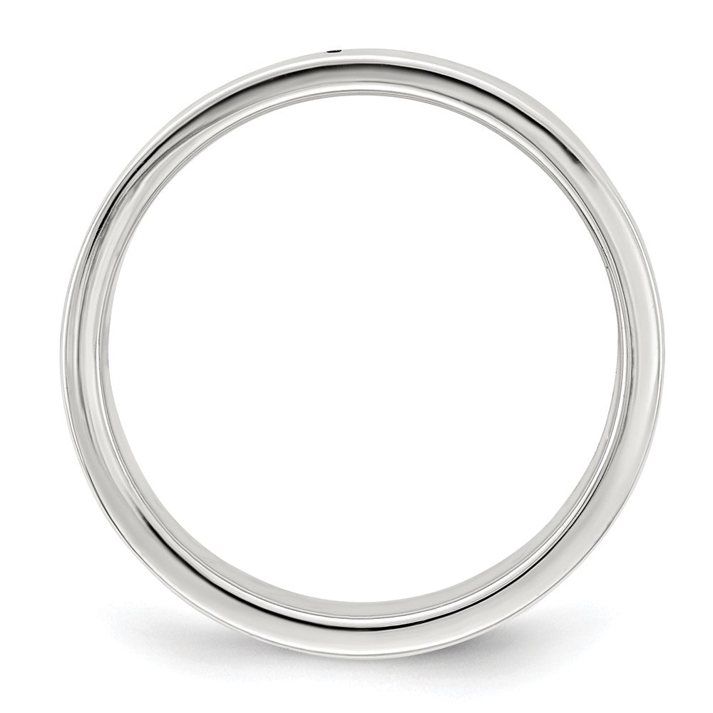 Sterling Silver 7mm Lightweight Flat Size 9.5 Band