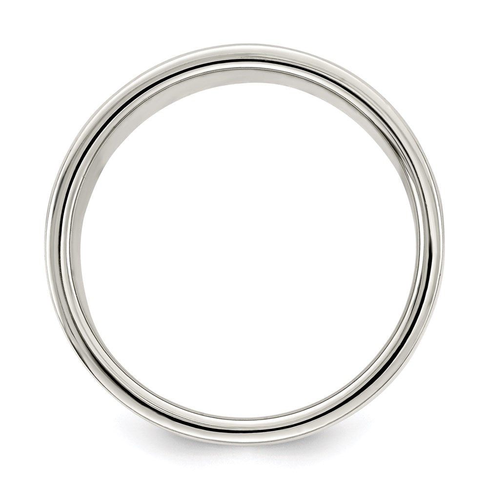 Sterling Silver 8mm Lightweight Flat Size 9.5 Band