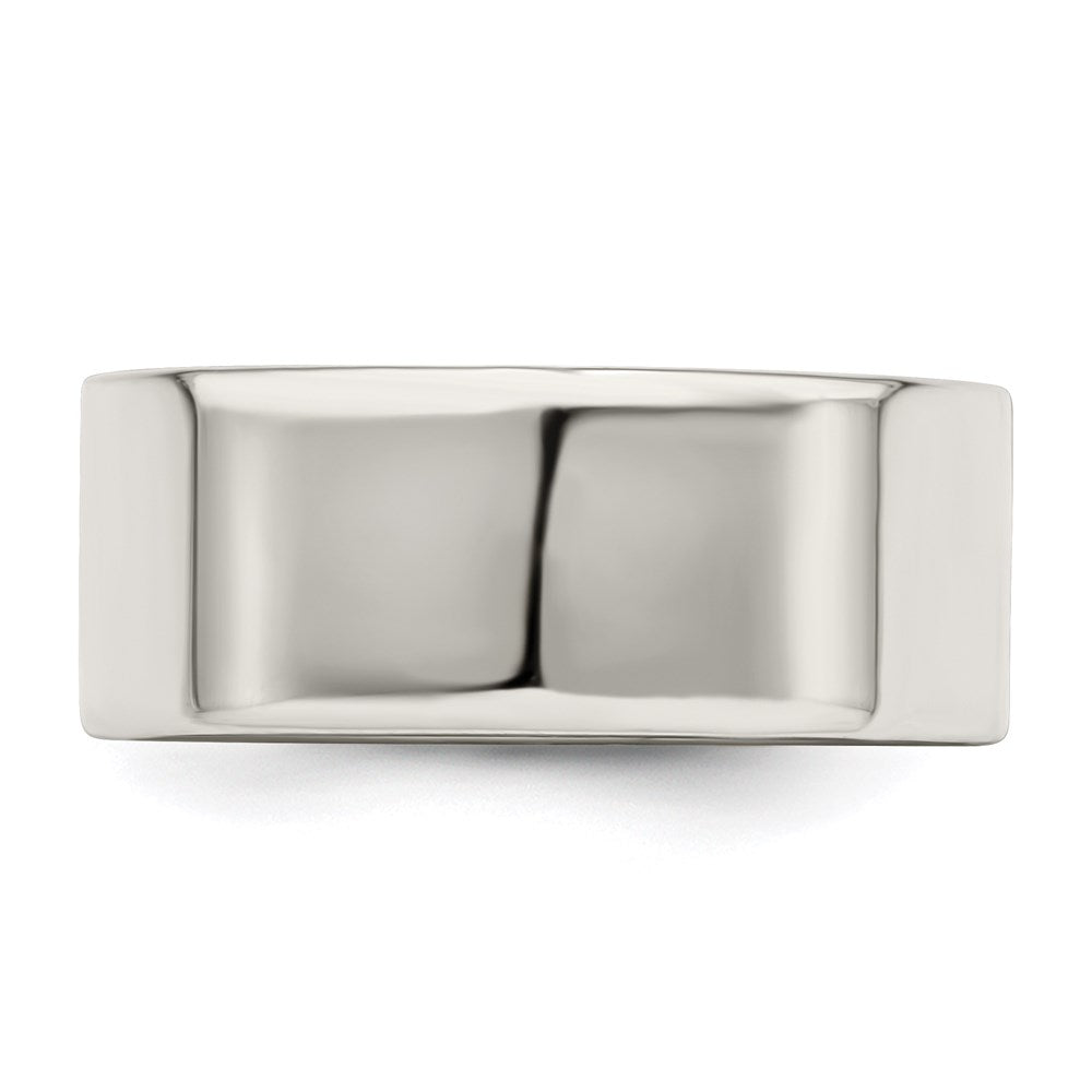 Sterling Silver 8mm Lightweight Flat Size 10 Band