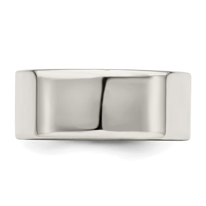 Sterling Silver 8mm Lightweight Flat Size 7.5 Band
