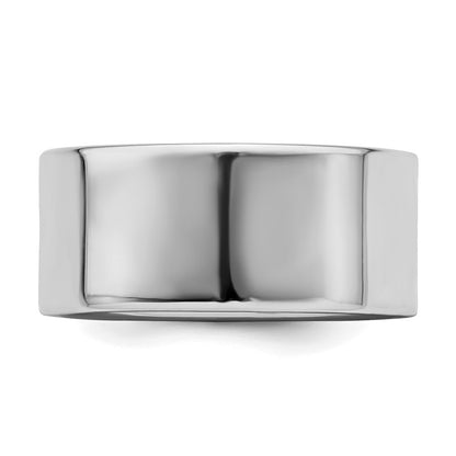 Sterling Silver Rhodium-plated 9mm Flat Size 12 Band