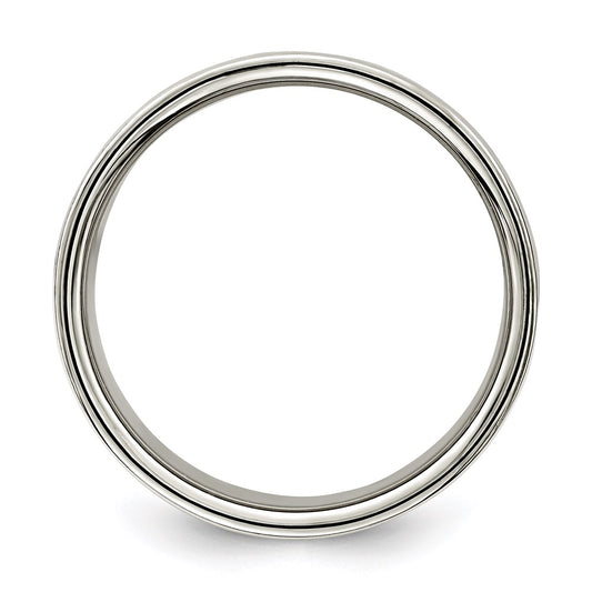 Sterling Silver 10mm Lightweight Flat Size 9.5 Band