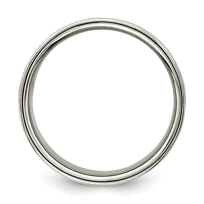 Sterling Silver 10mm Lightweight Flat Size 4.5 Band