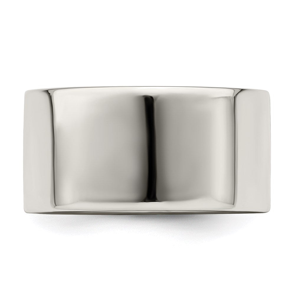 Sterling Silver 10mm Lightweight Flat Size 7 Band
