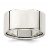Sterling Silver 10mm Lightweight Flat Size 7 Band