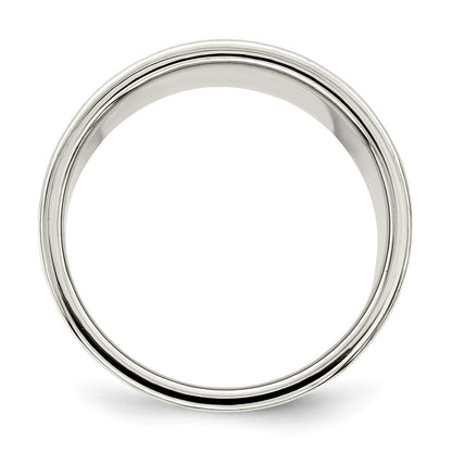 Sterling Silver 12mm Lightweight Flat Size 11.5 Band