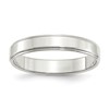 Sterling Silver 4mm Flat with Step Edge Size 11 Band