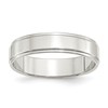 Sterling Silver 5mm Flat with Step Edge Size 4 Band