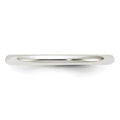 Sterling Silver 2mm Half Round Size 11 Band