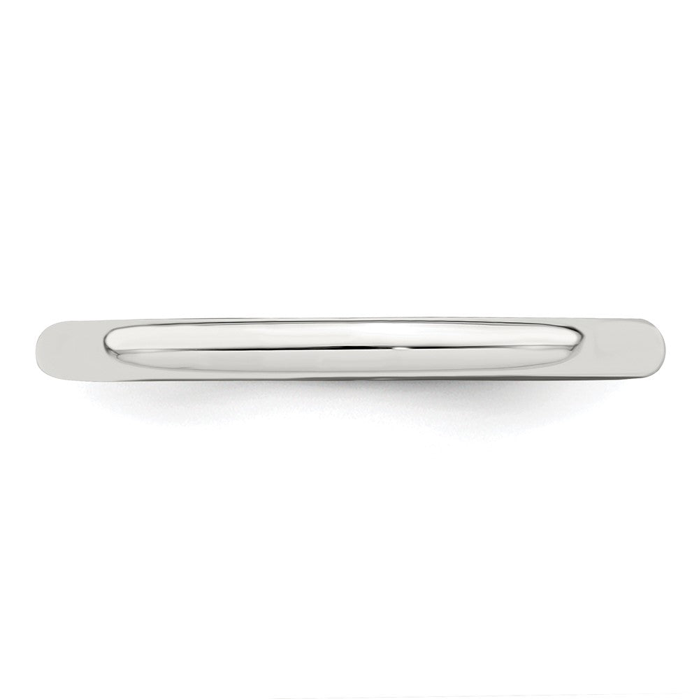 Sterling Silver 2mm Half Round Size 10.5 Band