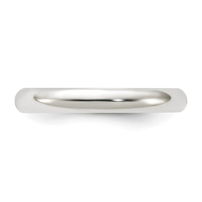 Sterling Silver 3mm Half Round Size 5 Band
