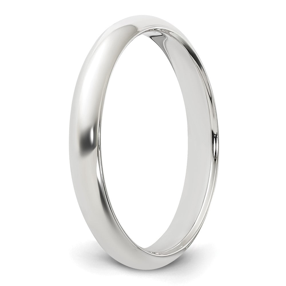 Sterling Silver 3mm Half Round Size 10 Band