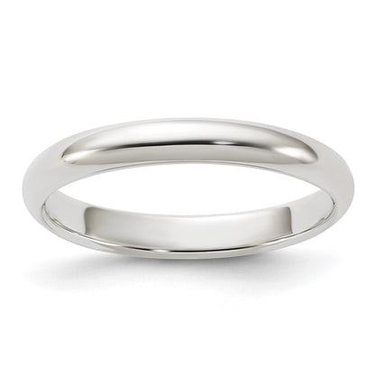 Sterling Silver 3mm Half Round Size 13.5 Band