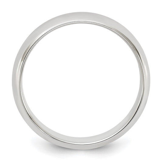 Sterling Silver 5mm Half Round Size 8.5 Band