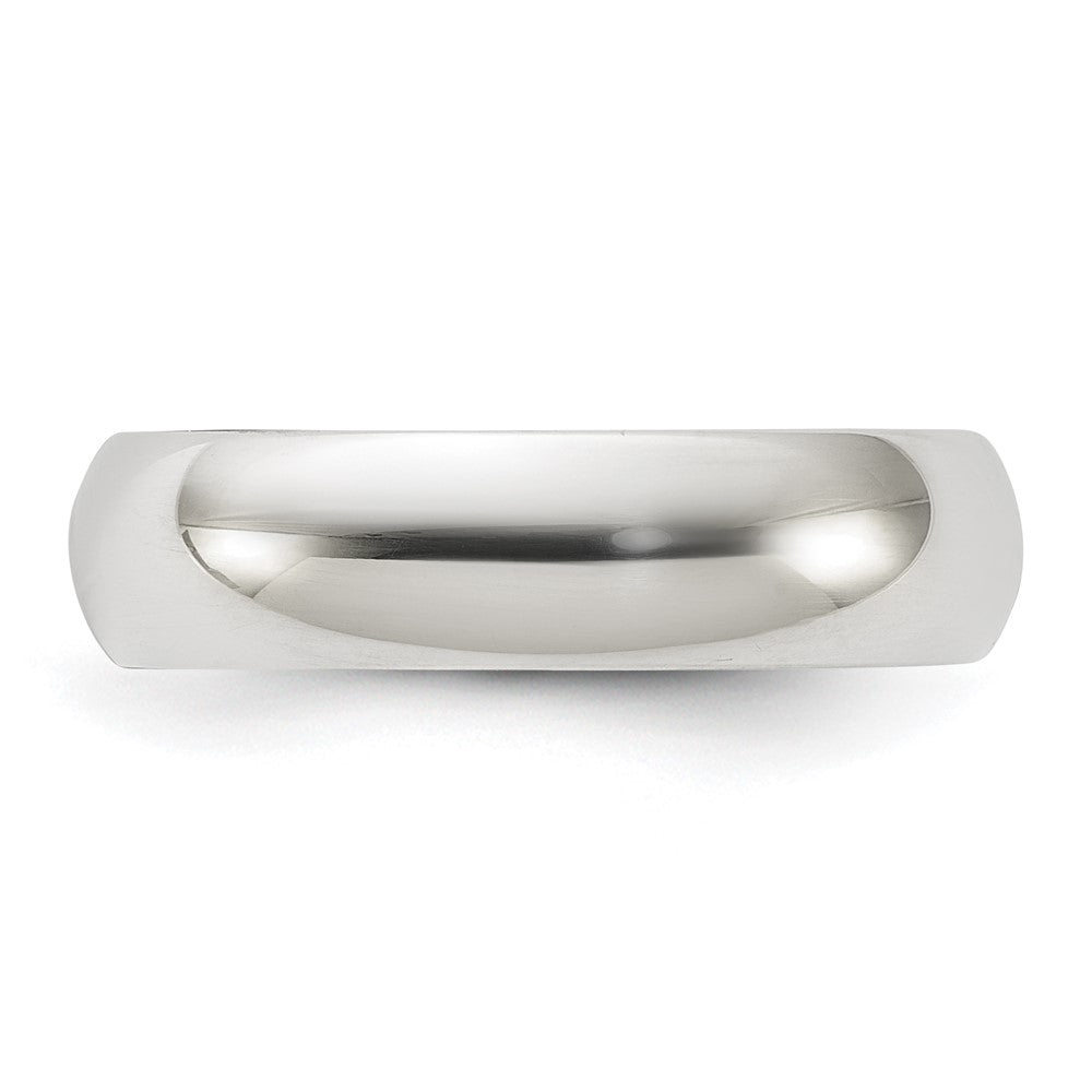 Sterling Silver 5mm Half Round Size 9 Band