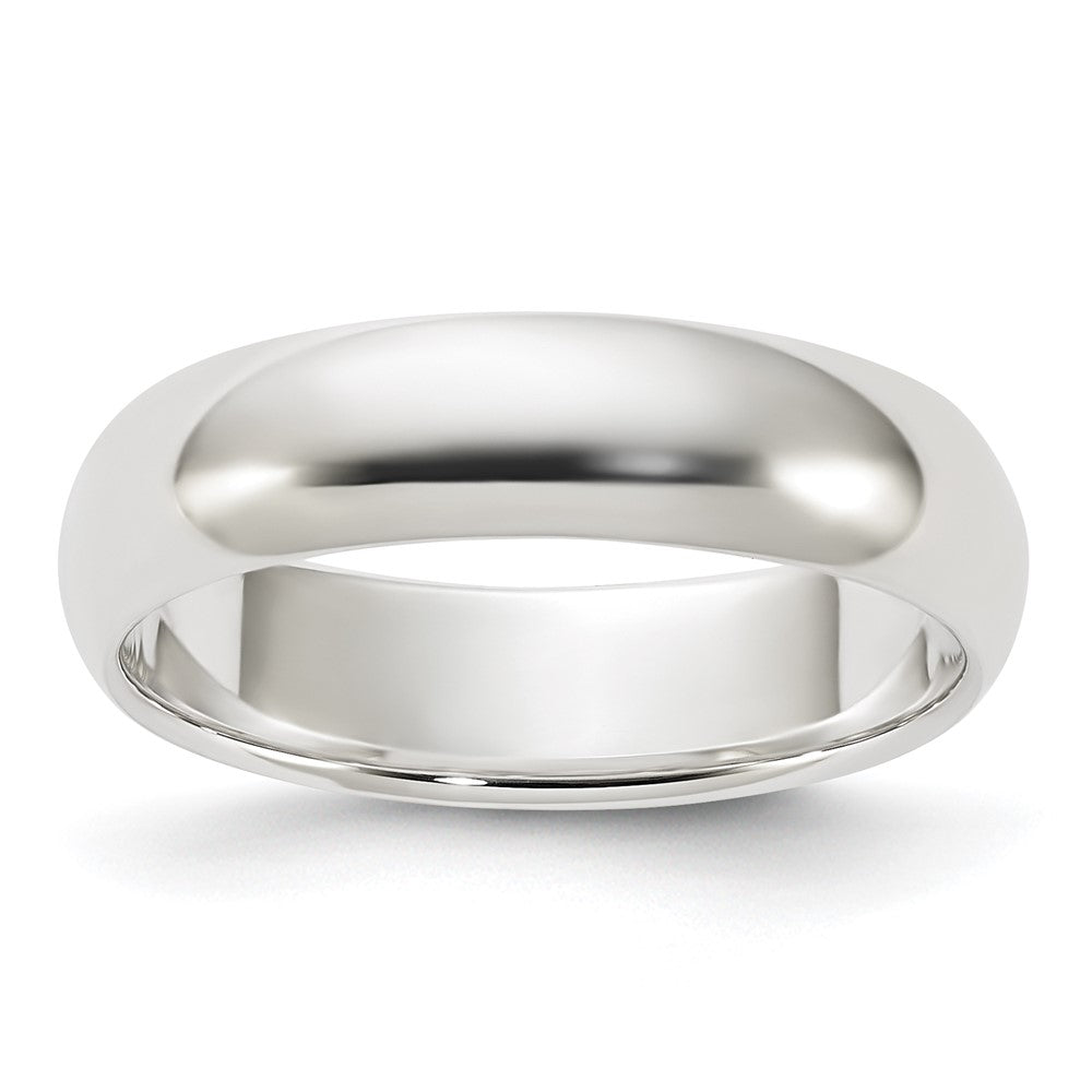 Sterling Silver 5mm Half Round Size 9 Band