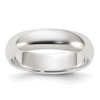 Sterling Silver 5mm Half Round Size 4 Band