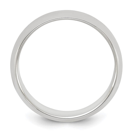 Sterling Silver 6mm Half Round Band Size 14.5