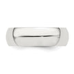 Sterling Silver 6mm Half Round Size 7 Band
