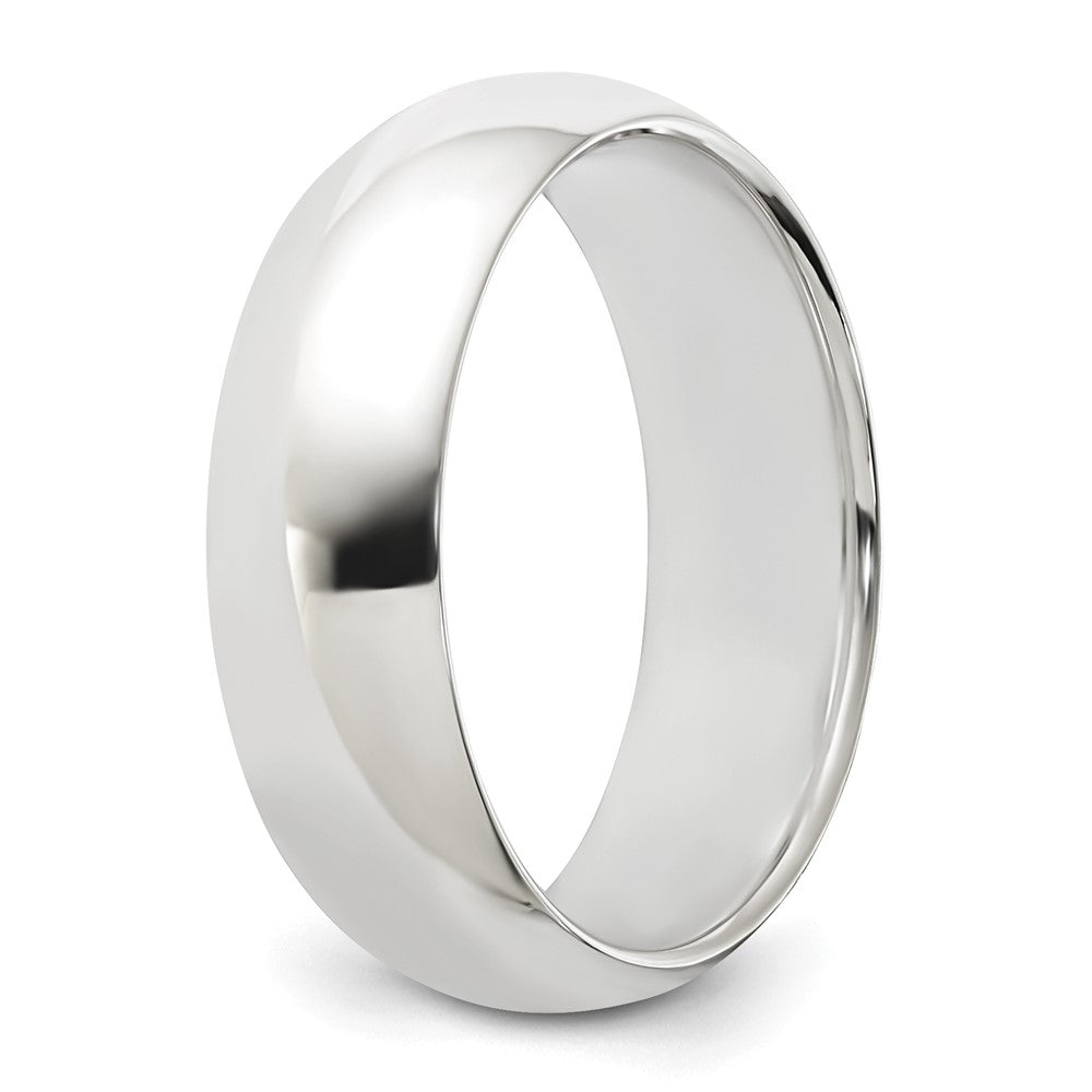 Sterling Silver 6mm Half Round Size 13.5 Band