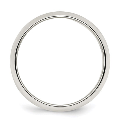 Sterling Silver 7mm Half Round Size 5 Band