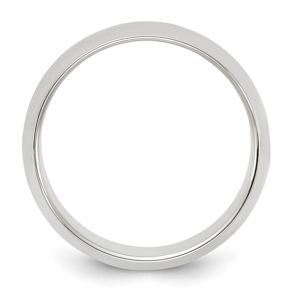 Sterling Silver 8mm Half Round Size 4 Band