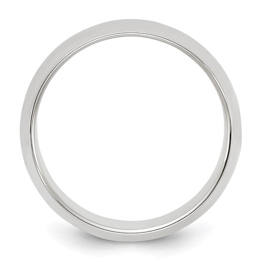 Sterling Silver 8mm Half Round Size 6.5 Band