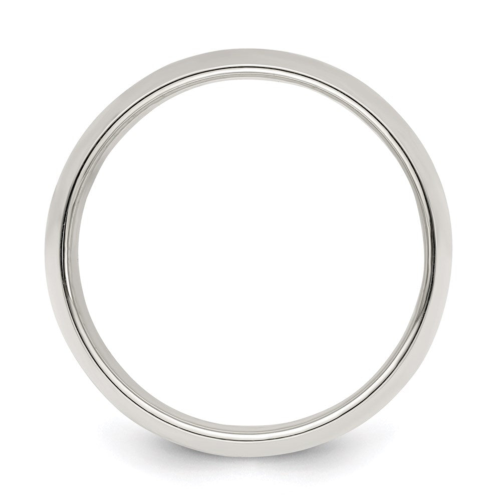 Sterling Silver 9mm Half Round Size 4 Band