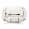 Sterling Silver 9mm Half Round Size 7 Band
