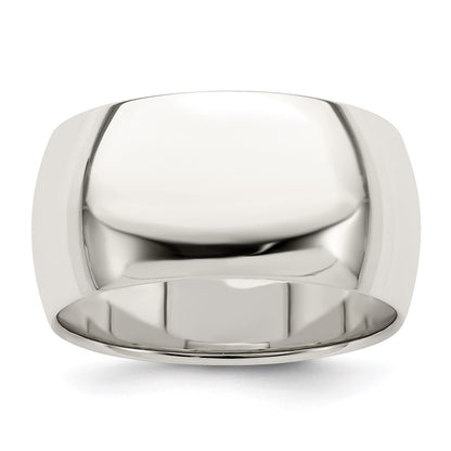 Sterling Silver 10mm Half Round Size 5 Band