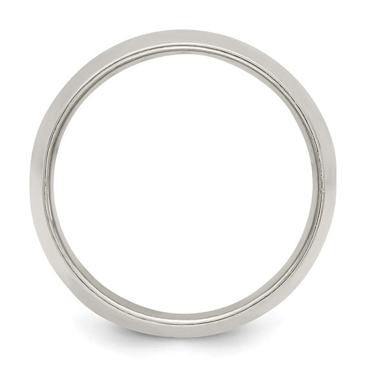 Sterling Silver 12mm Half Round Size 14.5 Band