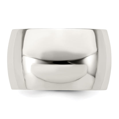 Sterling Silver 12mm Half Round Size 13 Band