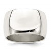 Sterling Silver 12mm Half Round Size 10 Band