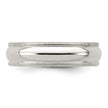 Sterling Silver 5mm Half Round Milgrain Size 5 Band