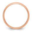 14k Rose Gold 4mm Half-Round Wedding Band Size 5