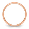 14k Rose Gold 4mm Half-Round Wedding Band Size 5