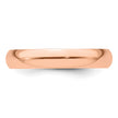 14k Rose Gold 4mm Half-Round Wedding Band Size 5