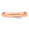 14k Rose Gold 4mm Half-Round Wedding Band Size 5