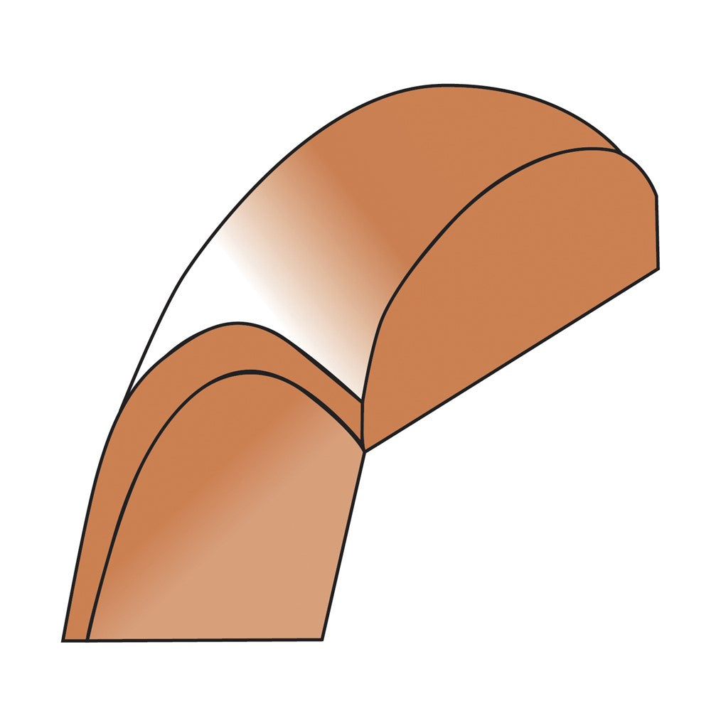 10k Rose Gold 4mm Lightweight Half Round Wedding Band Size 4.5