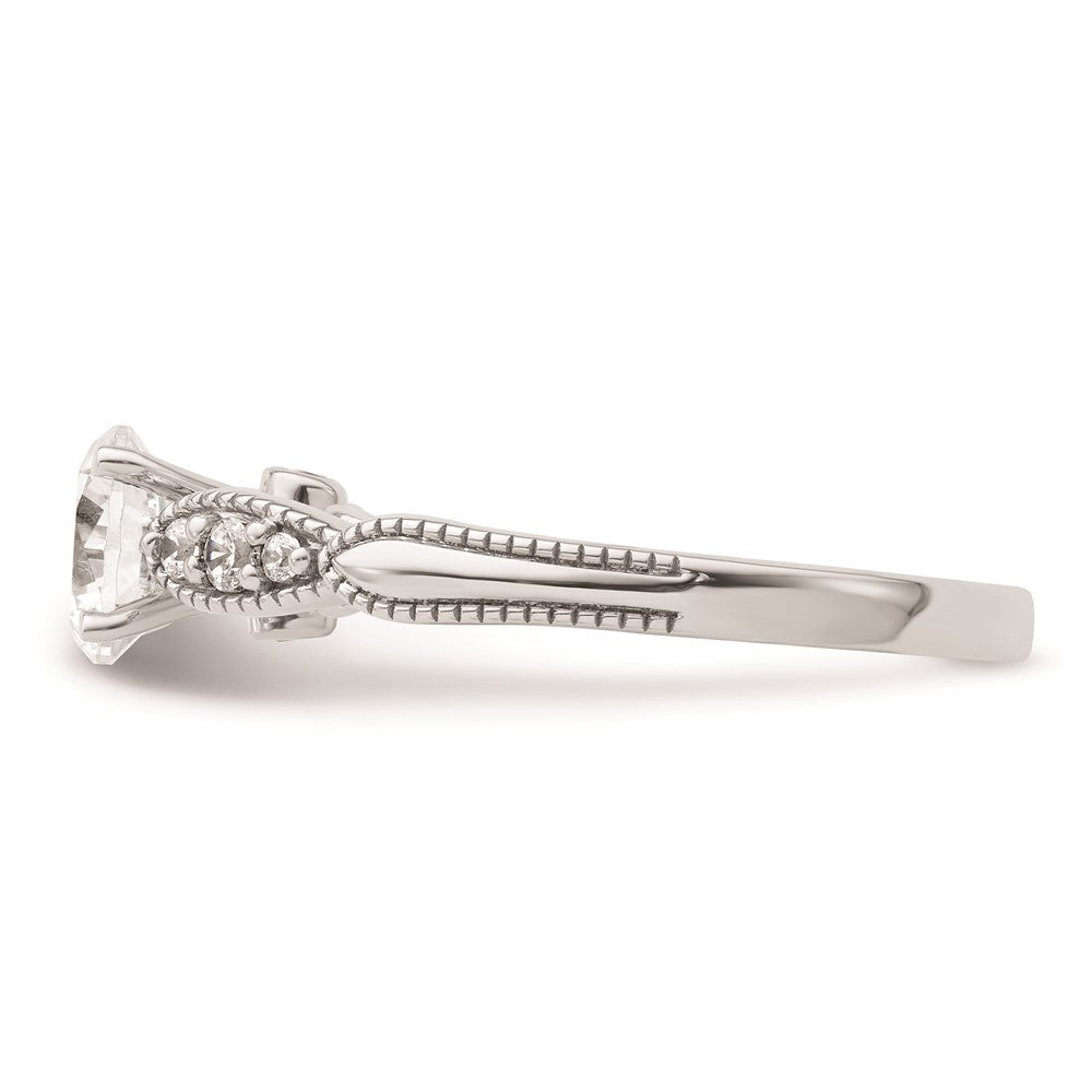 14k White Gold Diamond Semi-Mount Engagement Ring
