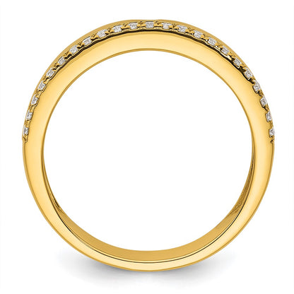 14k Diamond Mens Complete Wedding Band
