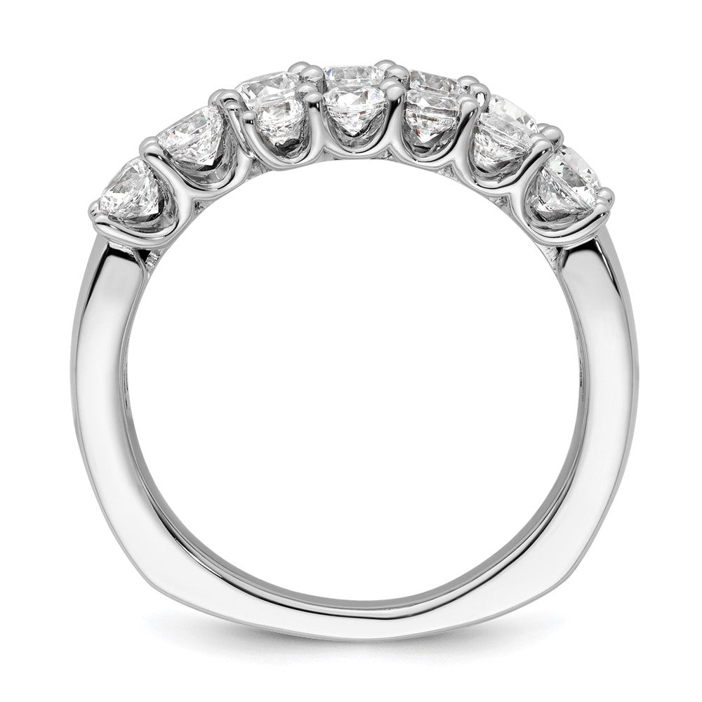 14K White Gold Lab Grown Diamond VS/SI+ G+ Triple Band