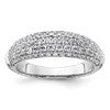 14K White Gold Lab Grown Diamond VS/SI+ G+ Band