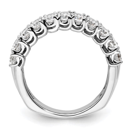 14k White Gold 1 3/4 carat Lab Grown Diamond VS/SI+ G+ Complete Fashion Band