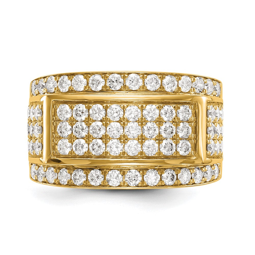 True Origin 14K Yellow Gold 2 carat Lab Grown Diamond VS+ F+ Complete Ring
