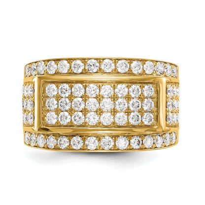 True Origin 14K Yellow Gold 2 carat Lab Grown Diamond VS+ F+ Complete Ring