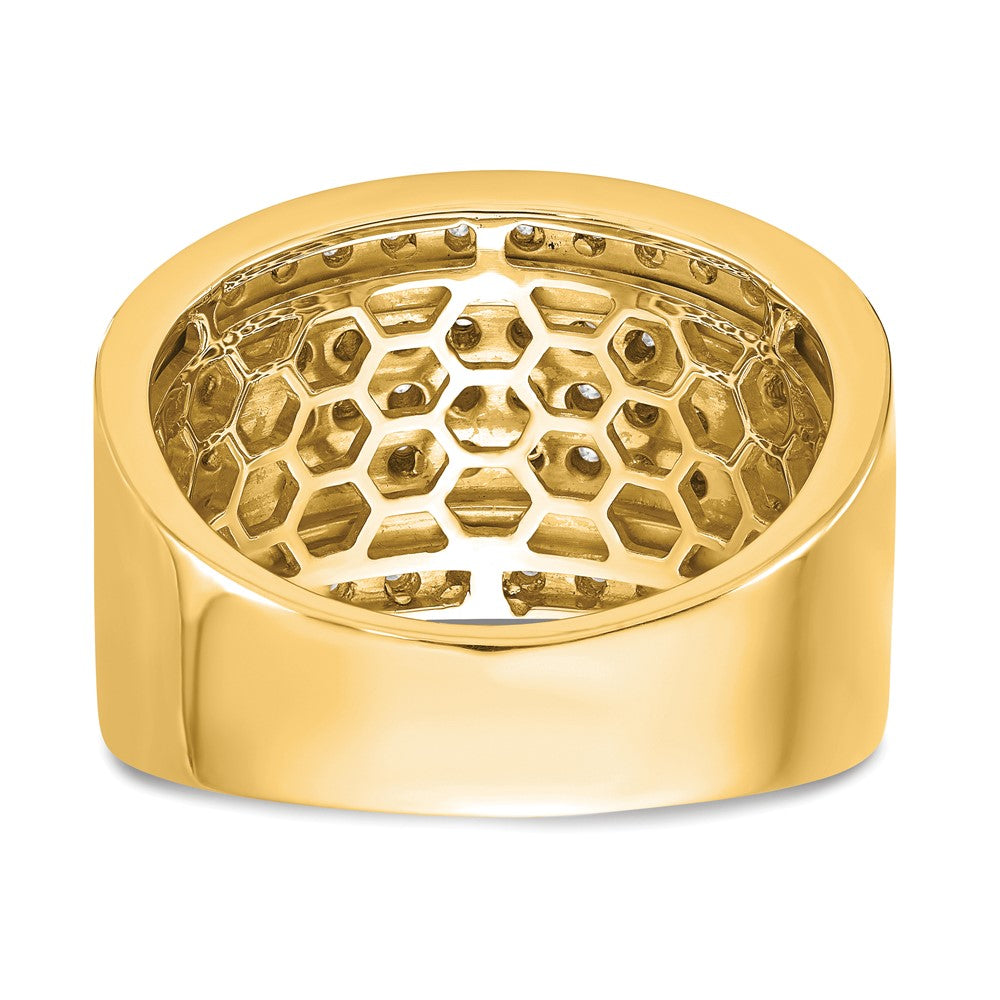 True Origin 14K Yellow Gold 2 carat Lab Grown Diamond VS+ F+ Complete Ring