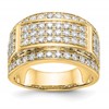 True Origin 14K Yellow Gold 2 carat Lab Grown Diamond VS+ F+ Complete Ring