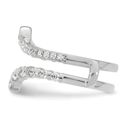 14k White Gold 3/4 carat Lab Grown Diamond VS/SI+ G+ Complete Ring Guard